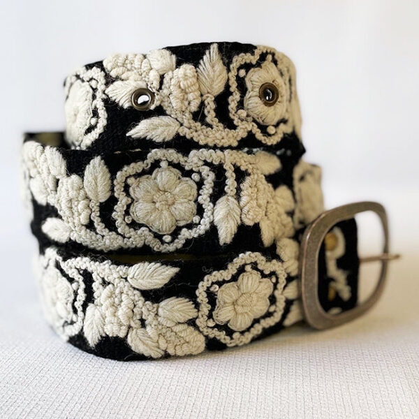 Two-Tone Belt | Black-Cream