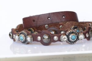 BROWN Skinny Leather belt
