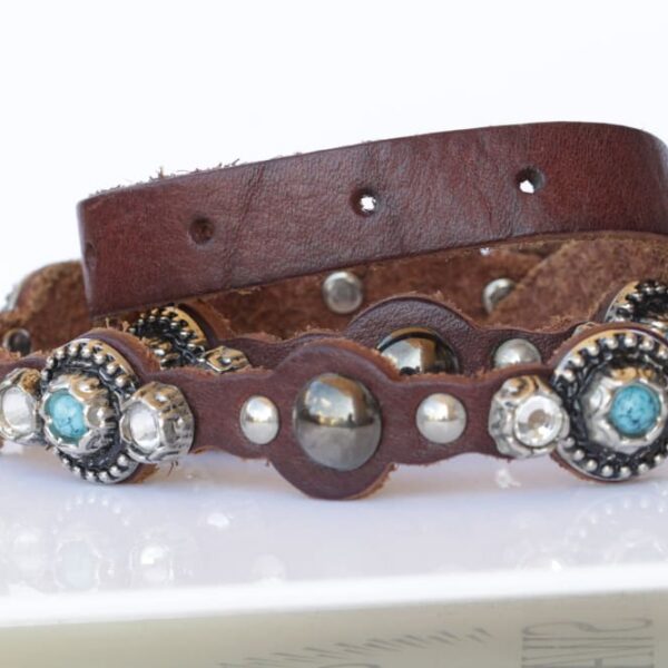 BROWN Skinny Leather belt
